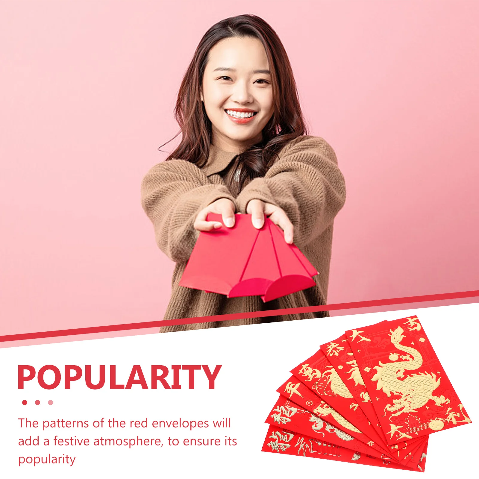 

30 Pcs Envelope Bag Chinese Envelopes for Wedding Dragon Pattern Paper Money