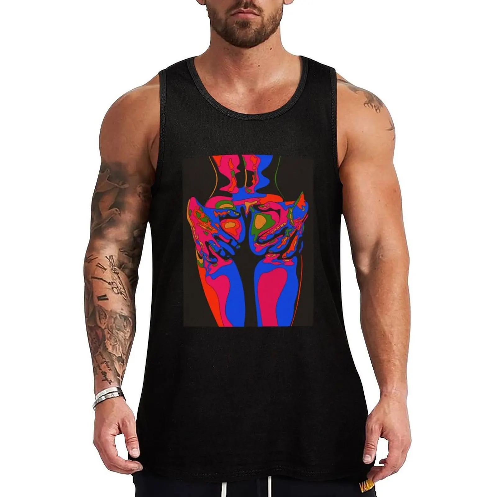 Squeeze Tank Top Men's gym articles Men's summer clothes Men's fitness t-shirt t-shirt for men