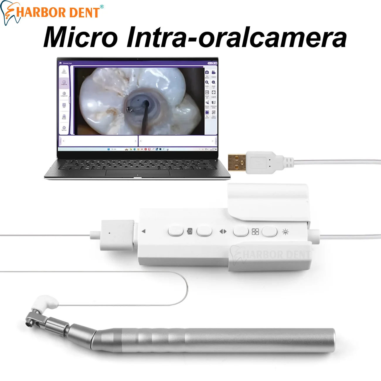 

LED Dental Intra Oral Scanner Micro Digital Micro Intraoral Camera HD 1/9 Image Sensor Chip Dentistry Root Canal Equipment