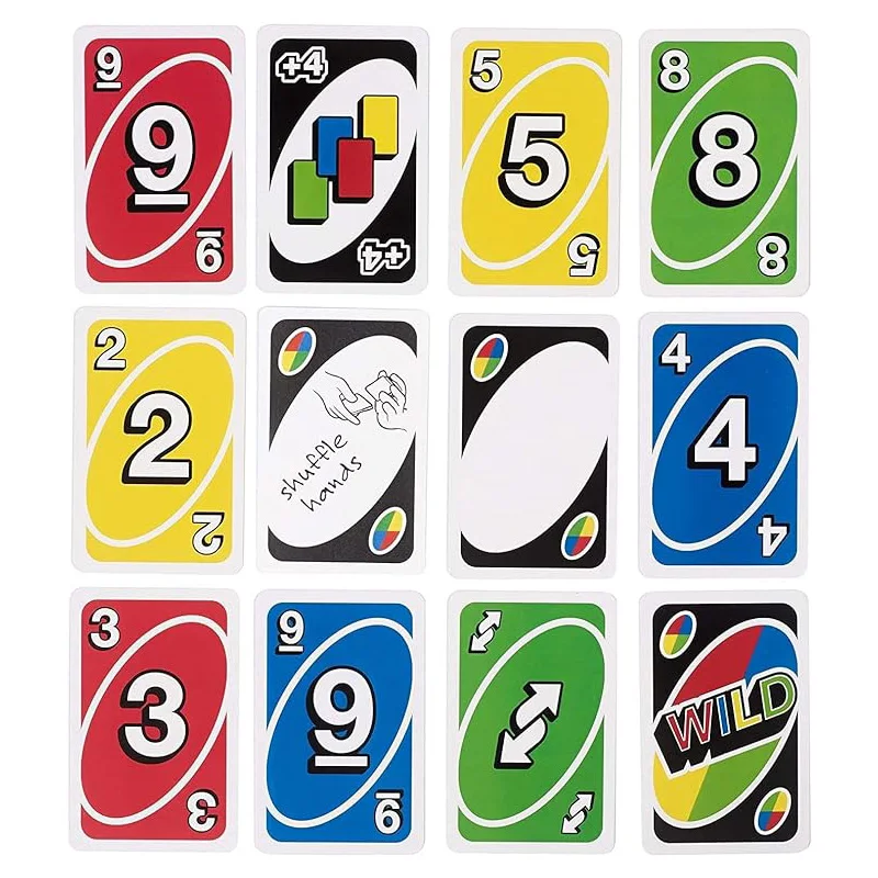 Mattel UNO Games Family Funny Entertainment Board Game Fun Playing Cards Kids Toys Gift Box uno Card Game