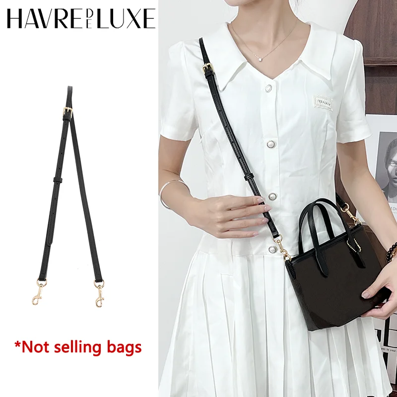 Black bag crossbody shoulder strap for City 15 mini tote bag shoulder strap durable fashion bag modification bag accessories