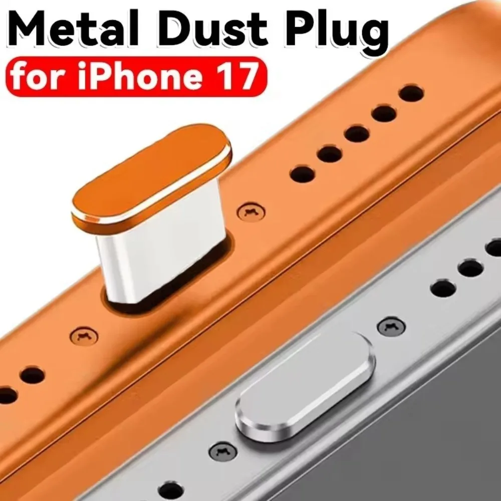 New Metal Dust Plug USB Type C Protective Charging Port Protector Dustproof Port Cover Cap Universal