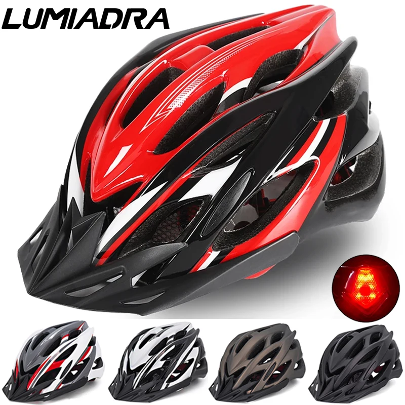 

Lumiadra Big Size Adult Bike Helmets with Sun Visor Breathable Integrally Molded Bicycle Helmet Men MTB Mountain Cycling Helmets