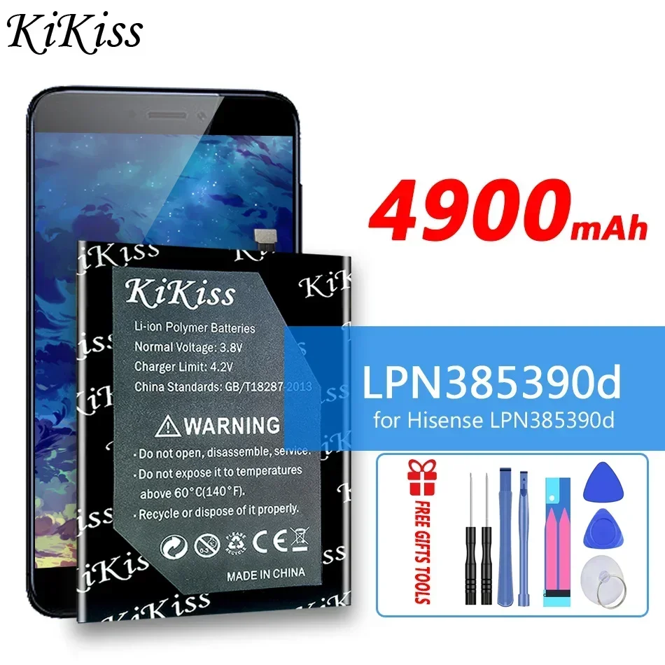 

Аккумулятор большой емкости KiKiss LPN 385390 D 4900 мАч для Hisense LPN 385390 d Батарейки