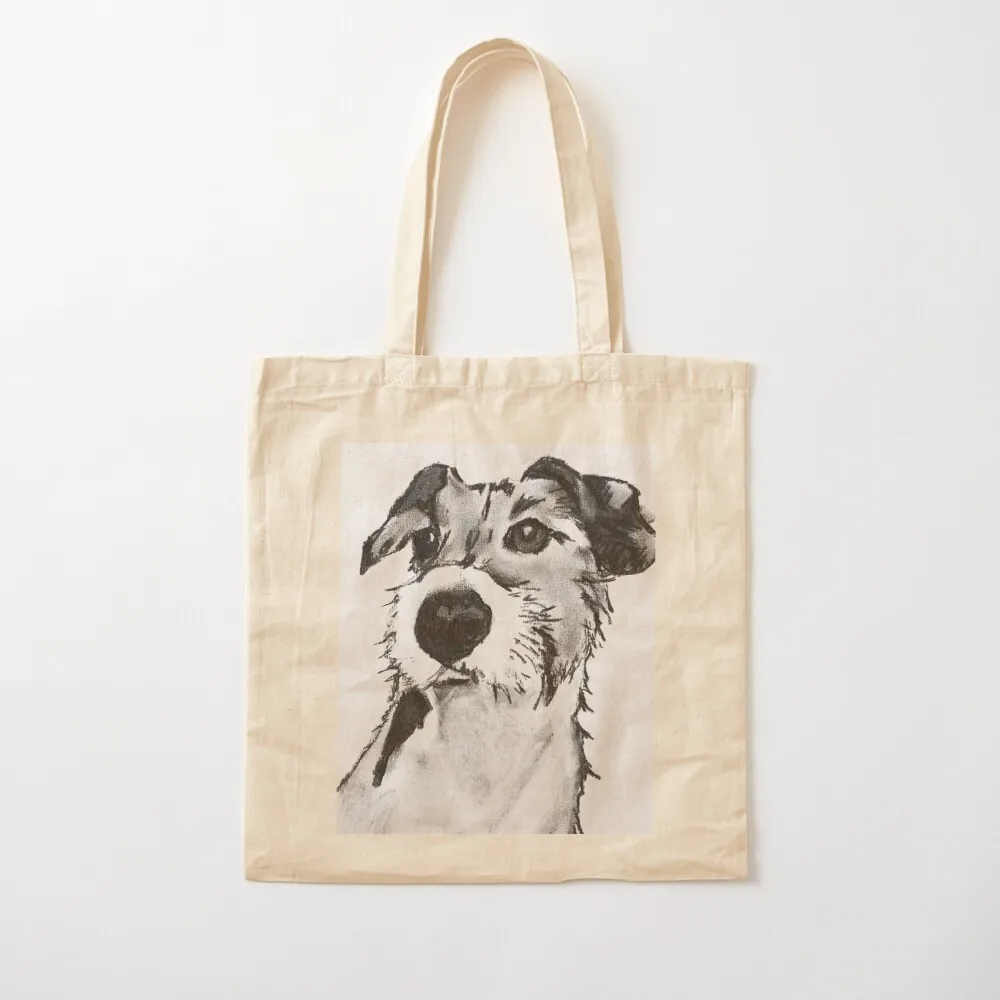 

Curious dog Tote Bag cute tote bag Cloth bags Shopping bags Fabric bag
