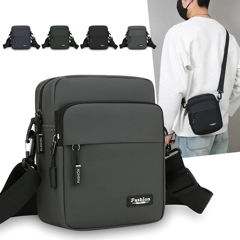 

Модная повседневная мужская сумка через плечо, легкая мужская дорожная сумка для работы, многофункциональный дизайн, мужская поясная сумка, сумка-бананка