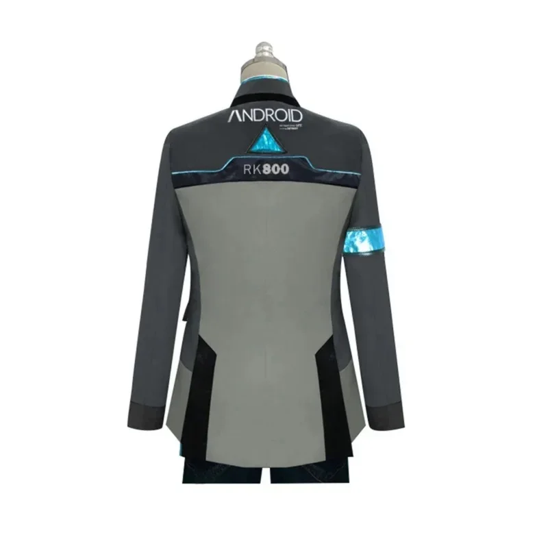 Costume de cosplay Detroit: Become Human RK800 Connor, tenue complète, veste, manteau PV2WE