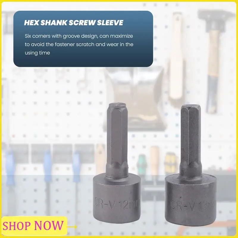 

Especial 9Pcs/Set 5Mm-13Mm 1/4Inch DIY Hex Shank Socket Sleeve Nozzles Nut Driver Bit Set Drill Bit Adapter For Woodworking Powe
