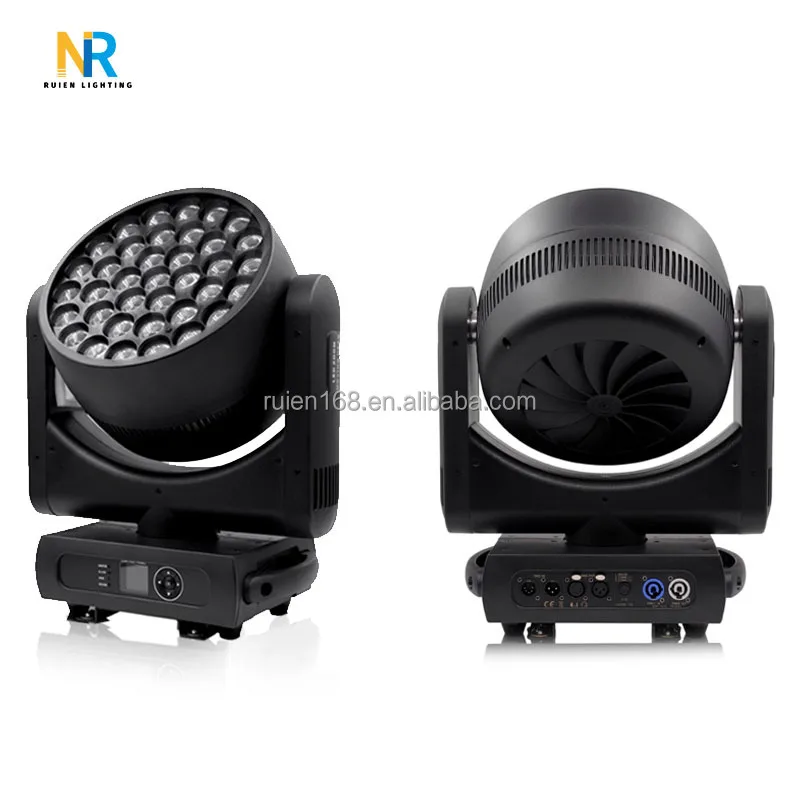 Newfangled 37Pcs Shaking Head Wash Light RGBW 4in1 Shaking Head Dye Light