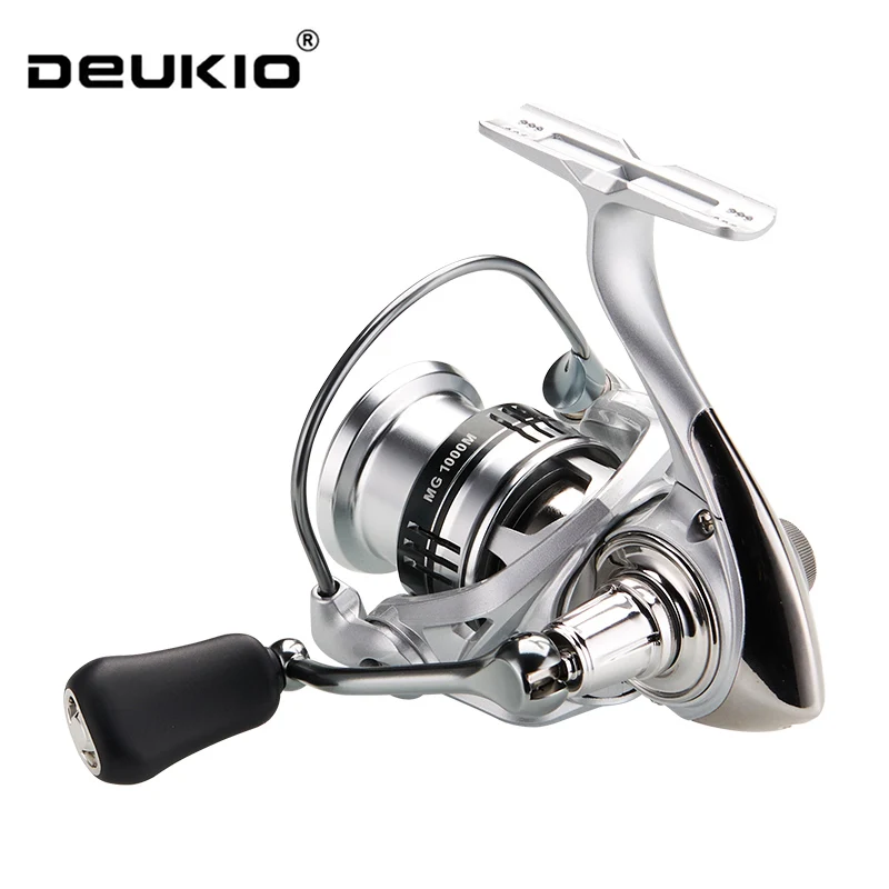 DEUKIO Ball Bearings 4+1 5.2:1 Gear Ratio Max Drag 8KG Spinning Reel Durable Metal Spool Freshwater Saltwater Lure Fishing Reel