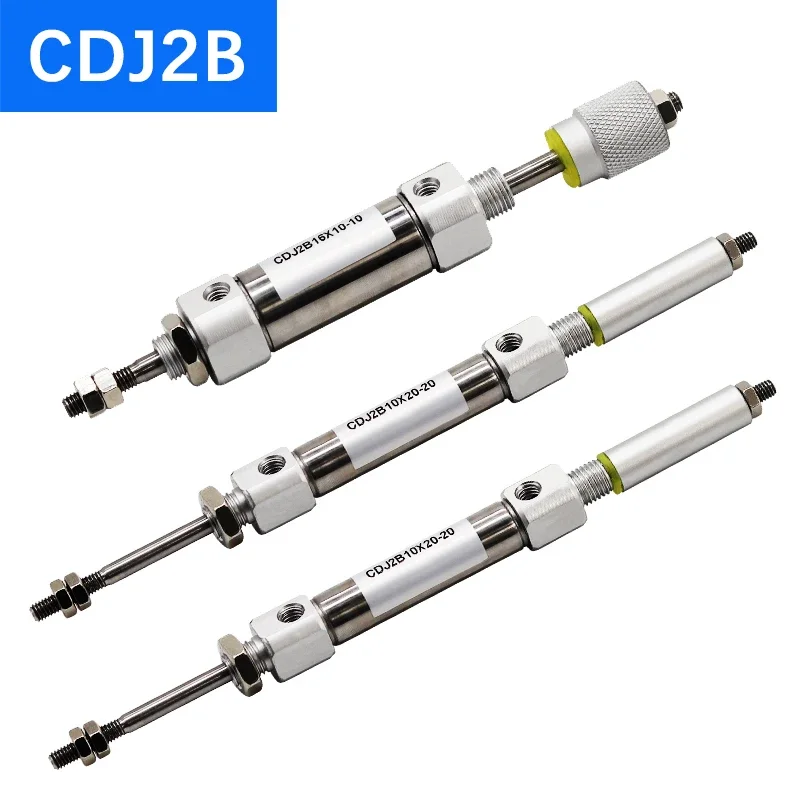 

CDJ2B XC8 Adjustable Mini Air Cylinder CJ2 Pneumatic Piston Pen Single Rod