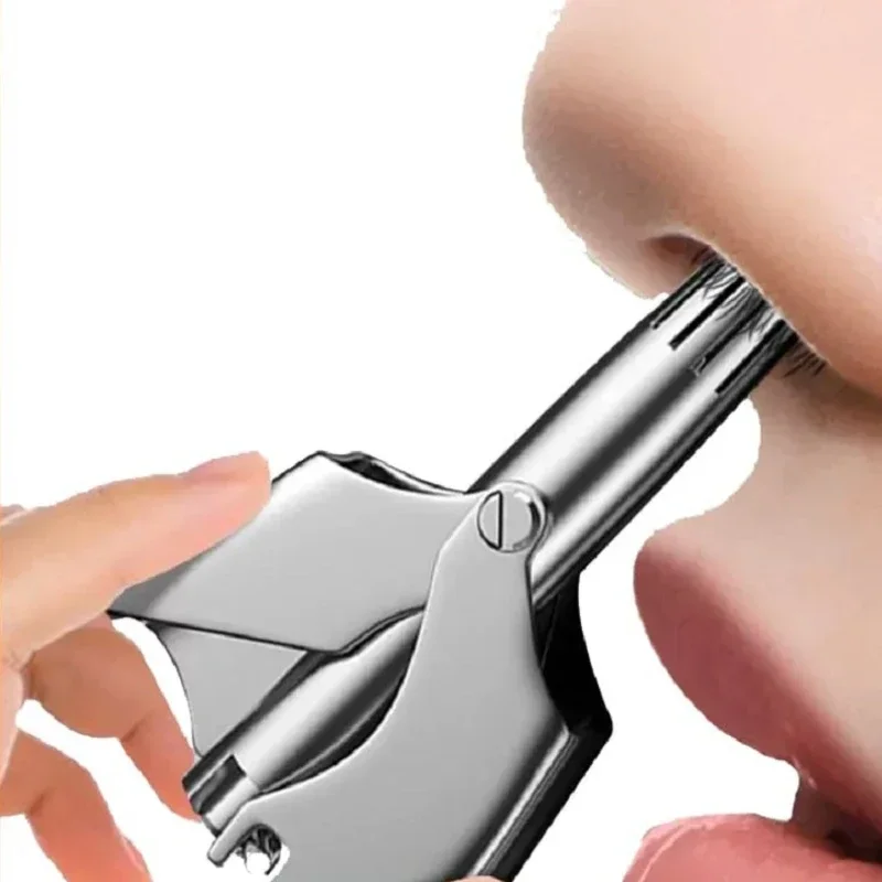 

Nose Hair Trimmer Men Stainless Steel Manual Shaver триммер для носа One Blade Trimmer For Nose Man Shaver Safety Razor 코털