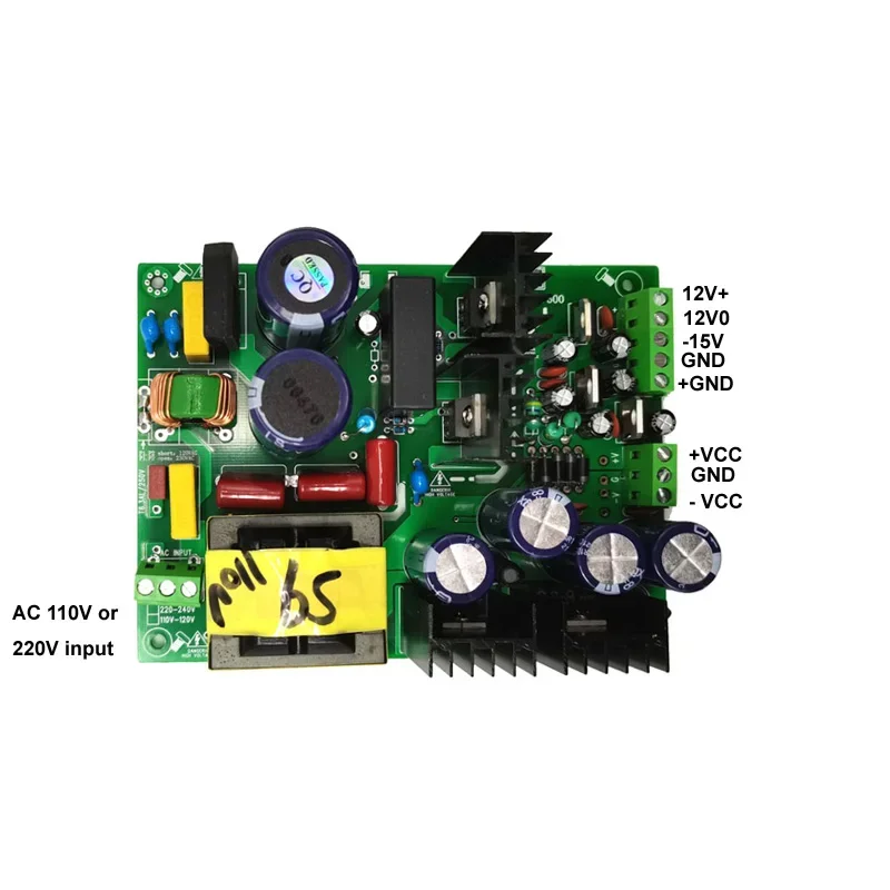 DLHiFi P01 500W AC 110-240V +/-30V 35V 40V 45V 50V 55V 60V 65V 70V Amplifier Switching Power Supply Audio Board PSU