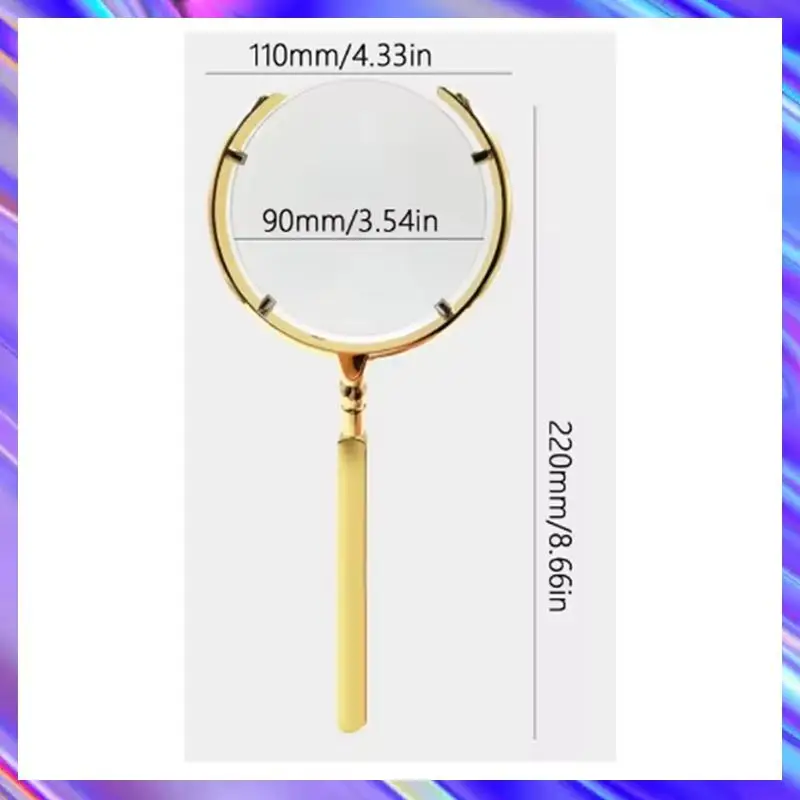 

Glass 6X Lens Opening Metal Frame Loupe For Inspection Jewelry Stamp Reading Magnifier