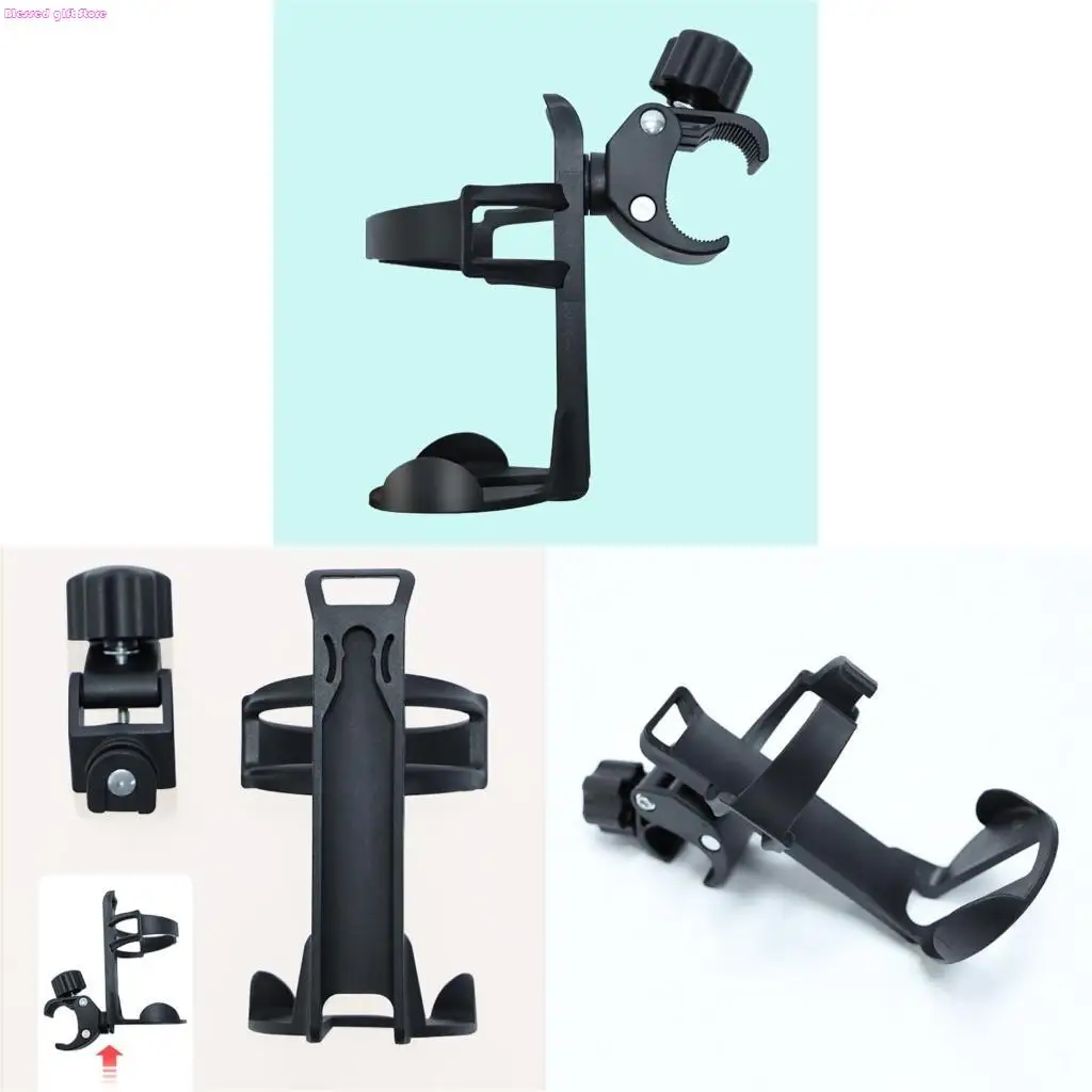 D0JC Stroller Cup Holder Plastic Cup Holder Large Universal Cup Holder for Stroller Bike Wheelchair Walker Scooter