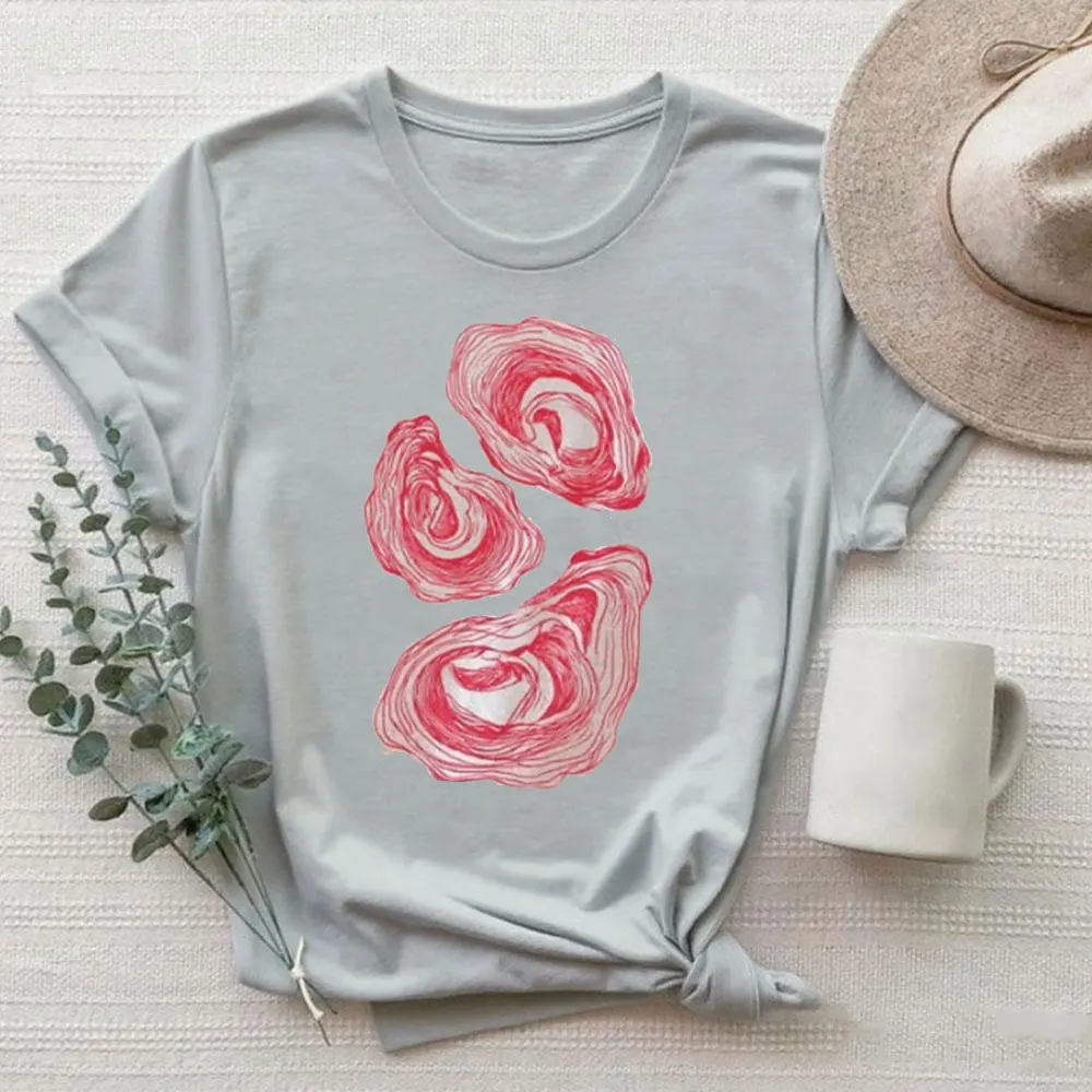 미니멀리스트 굴 셔츠 해양 스타일 티셔츠 심플 트렌디 굴 애호가 선물 해안 미학 디자인 의류 스트리트웨어 Y2K