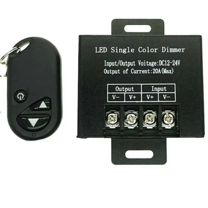 DC12V-24V Input 20A 30A Light Emitting Diode Monochrome RF Dimmer