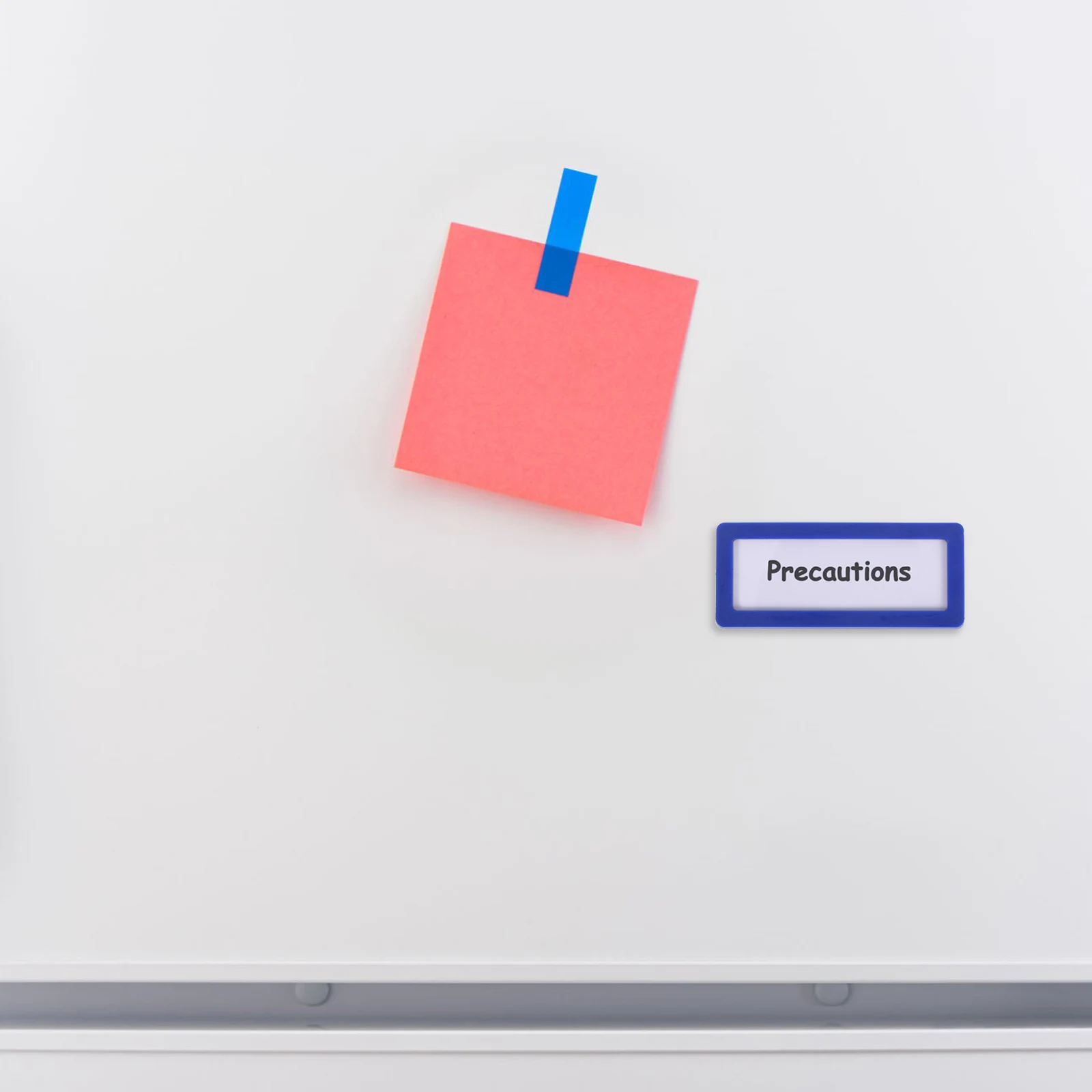 

10 pcs 7x3cm Magnetic Adhesive File Labels Blue Office Dual Purpose Binder Shelf Steel Stickers Folder Reusable Holder