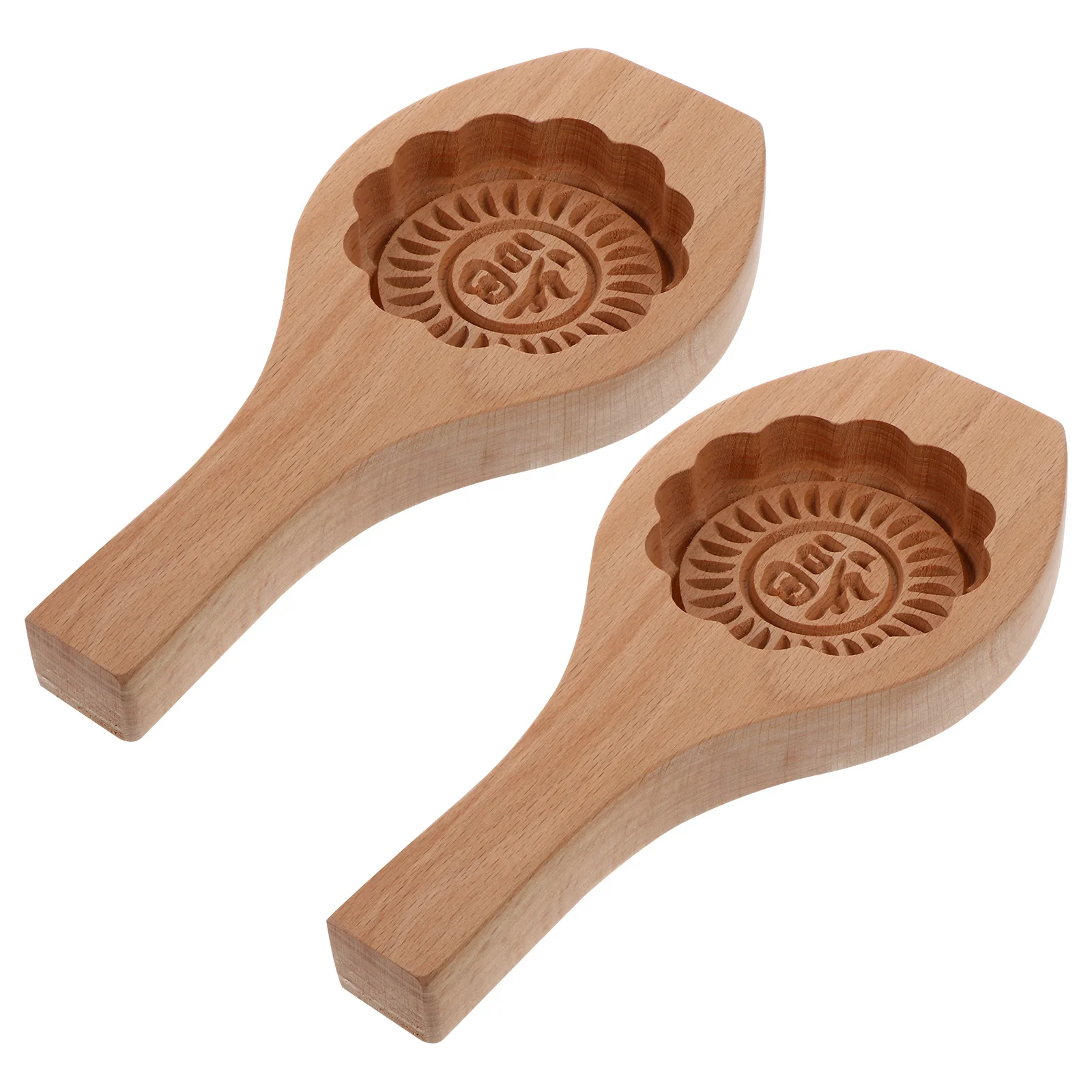 

2Pcs Wooden Moon Cake Molds Baking Supplies Household Cake Making Tools Household Baking Tools