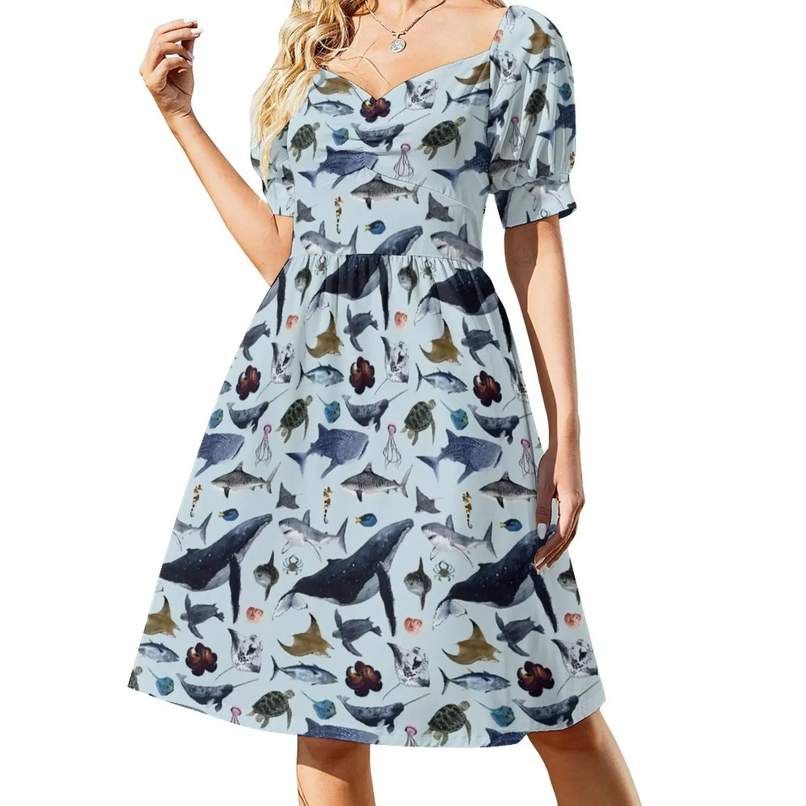 

SEA CREATURES Short-Sleeved Dress clothing women summer 2025 women's luxury party dress summer dress