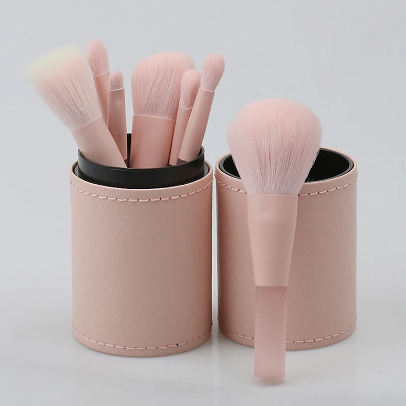 1Pcs Portable Makeup Brush Holder Travel Makeup Brush Case Makeup Brush Storage Bucket With Lid(Only A Case)