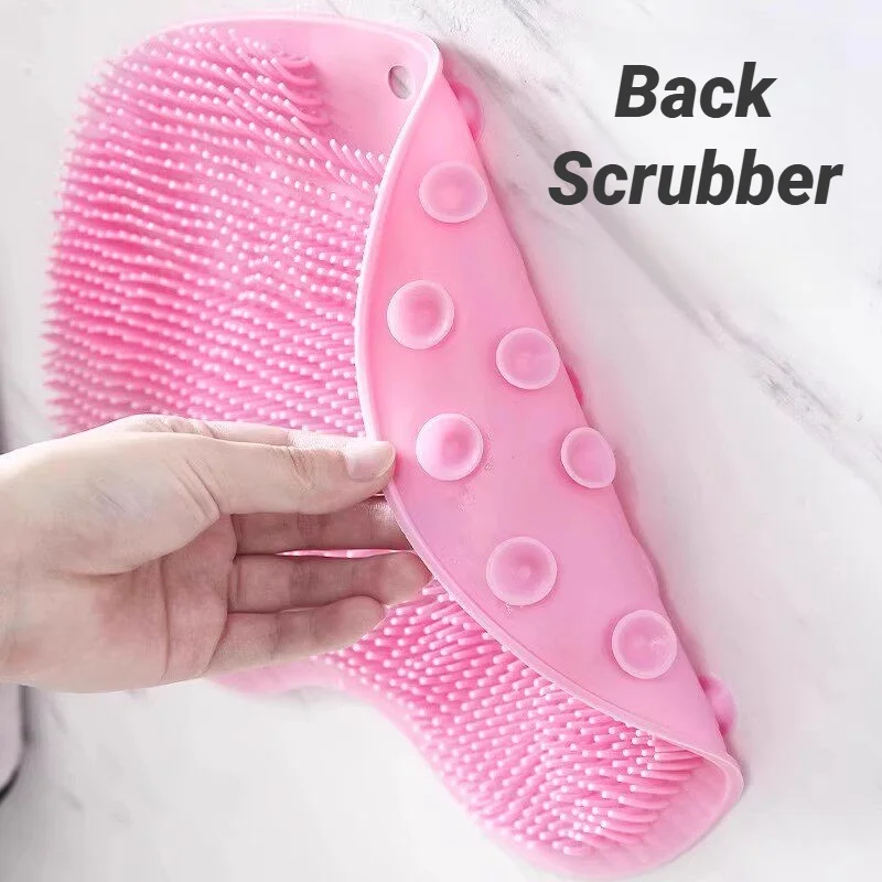 Tapete de Banho Multifuncional Antiderrapante de Silicone com Ventosas, Massageador Esfoliante para Pés e Costas para Remover Pele Morta para Banheiro