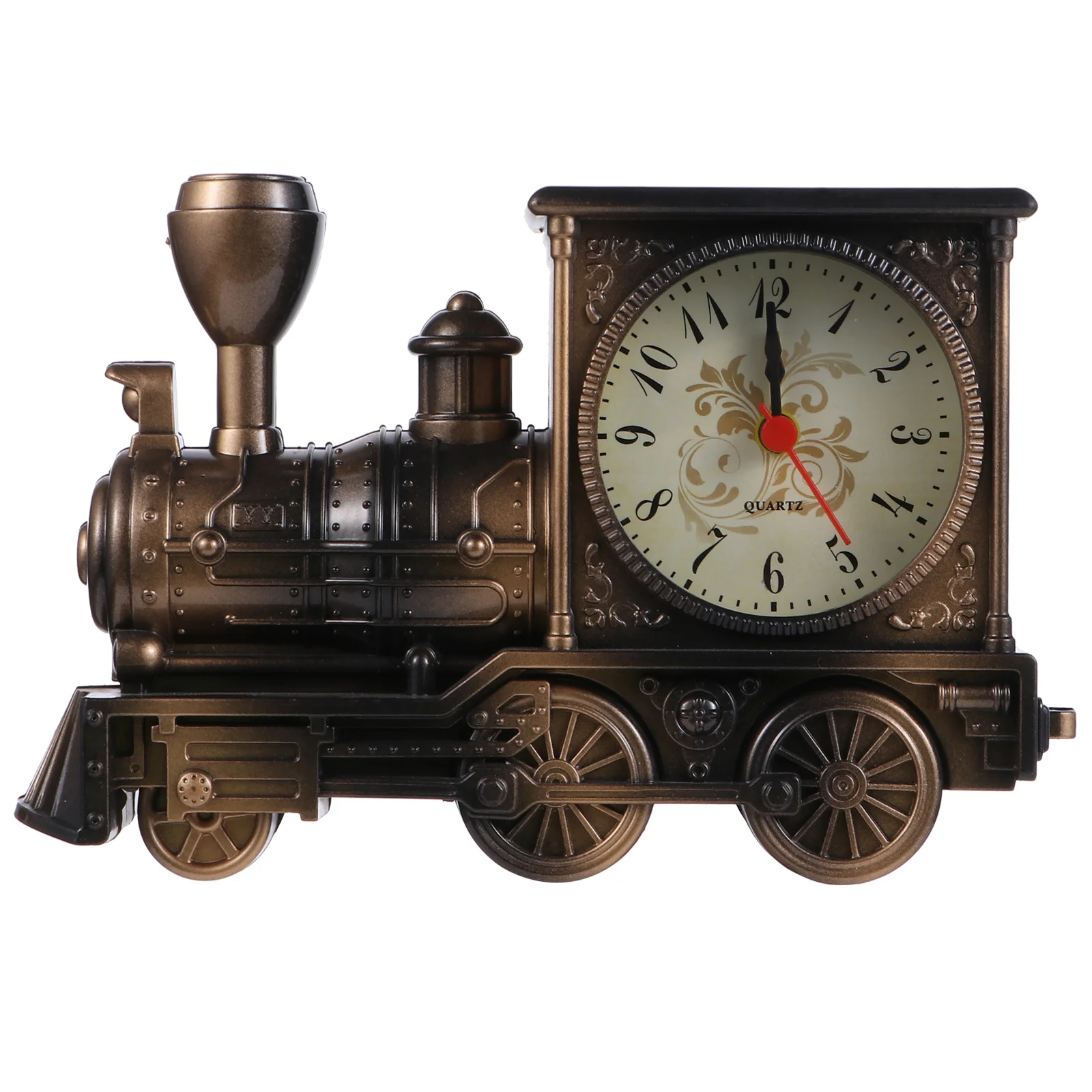 

Train Alarm Clock Vintage Decor Bedroom Clocks for Bedside Plastic Child Bookshelf