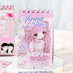 Mr. Paper 1Style 60Sheets/book Spring and Wishes Series Sticker Book DIY Handbook Scrapbook Photo Frame Envelope Decoration