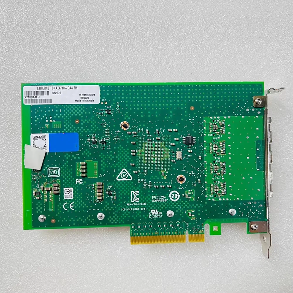 X710DA4FHBLK FH X710-DA4 X710-F4 Four-port Gigabit Network Card