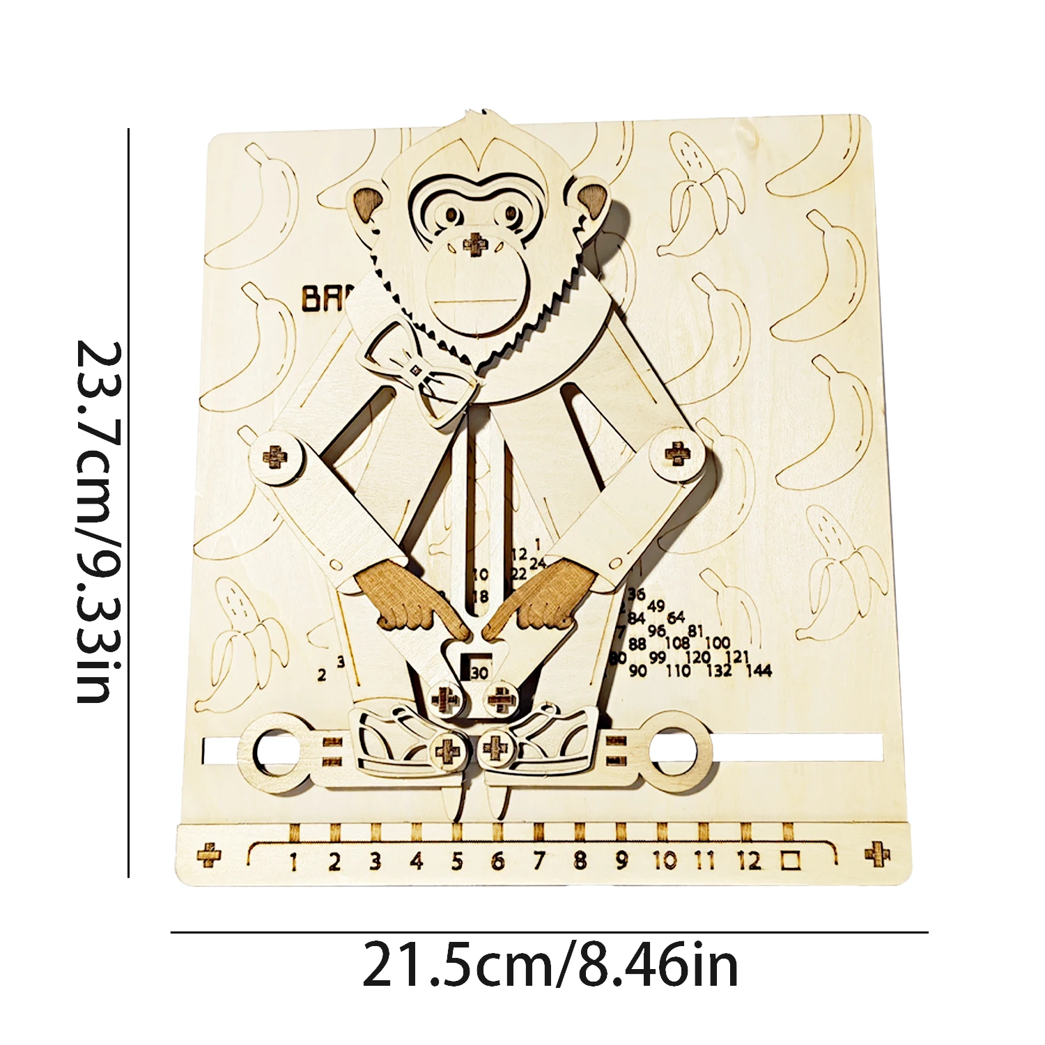 3D 木製パズルベストセラー算術加算猿木製機械式トランスミッションモデル DIY 可動アセンブリギフト