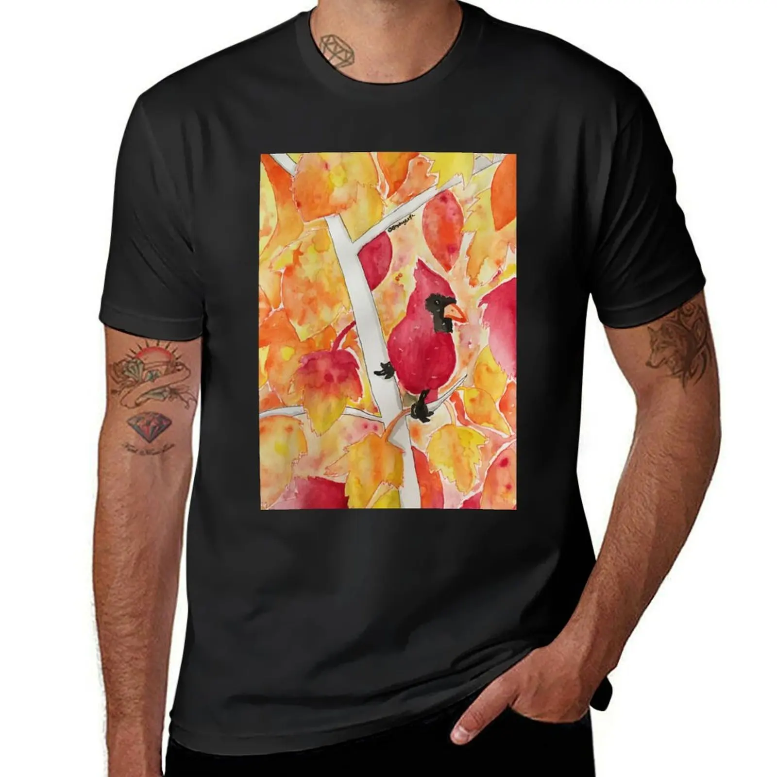 Northern Cardinal T-Shirt vintage new edition mens plain t shirts