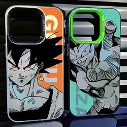 Capa de Telefone à Prova de Choque para iPhone, Anime Dragons Balls Goku, Capa Traseira Doce Matte, Apto para iPhone 16, 15, 14, 13, 12, 11 Pro Max, X, XR, XS Max, 8, 7 Mais