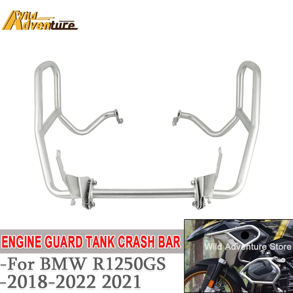R1250GS Motorcycle Engine Guard Tank Crash Bar For BMW R1250GS R 1250 GS 1250 2018-21 Upper Lower Fairing Frame Protector Bumper