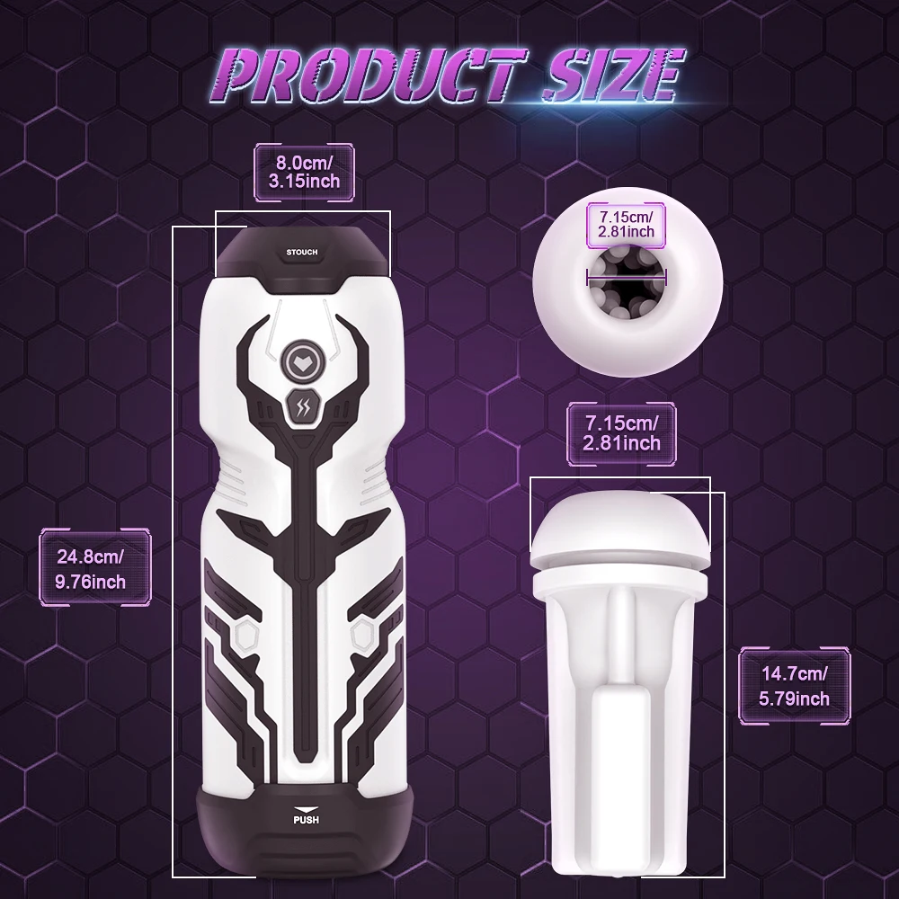 التلقائي ذكر الاستمناء مص آلة الاهتزاز اللسان سيليكون جهاز استمناء السلع الكبار لعبة الجنس للرجال 18 + #5