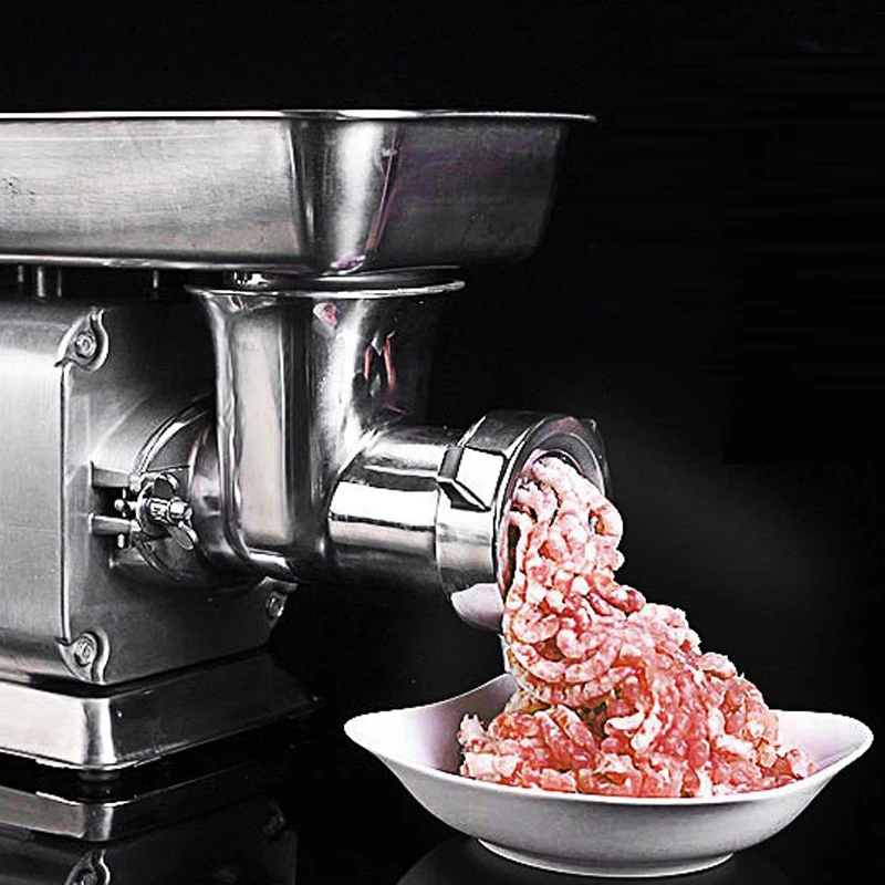 مفرمة اللحم الكهربائية 1800 وات مفرمة مطبخ منزلية للحوم المفروم السجق ستوفير الطعام المعالج المروحية