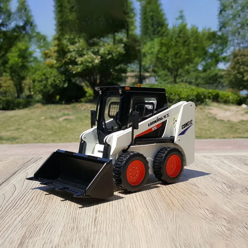 

1:20 Scale Longgong Skid Steer Loader CDM312 Forklift Diecast Alloy Construction Machinery Model Collection