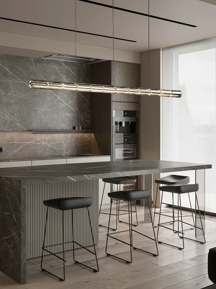 

Luxury Glass Long Ceiling Pendant Light Home Decor Dining Room Bar Designer Hanging Lamp 2025 Lampe