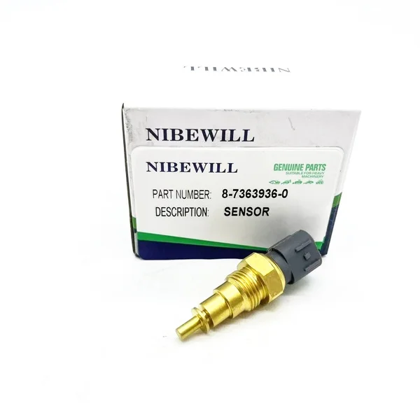 8-7363936-0 873639360 Water Temperature Sensor for Hitachi Engine Zax200-3 Zax210-3 Zax270-3 Excavator for Isuzu 4HK1 Sh215