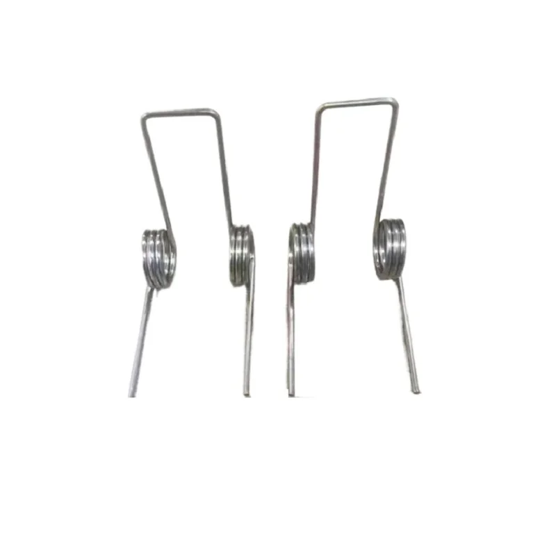 10pcs Stainless steel double torsion spring wire diameter 1.5MM angle 90 degrees 14mm OD ring double torsion spring