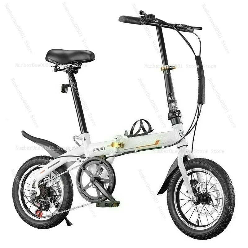 

14 Inch 16 Inch Mini Folding Bike Small Wheel Bicycle for Adults Kids Portable Compact Single Speed Student Campus Bike