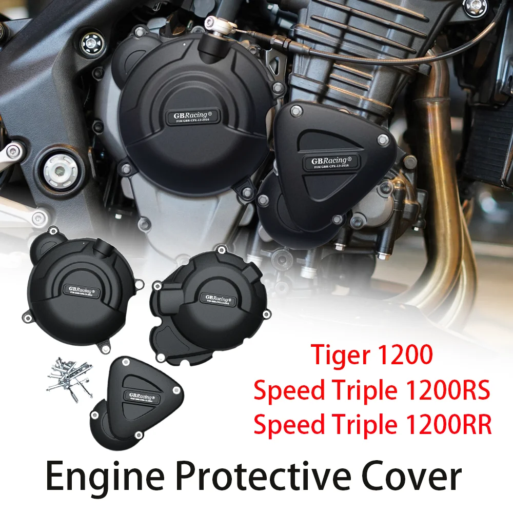 

FOR Triumph Speed Triple 1200RS 2018-2023 Speed Triple 1200RR 2022-2023 Tiger 1200 2022-2023 Engine Protective Cover carbon-look