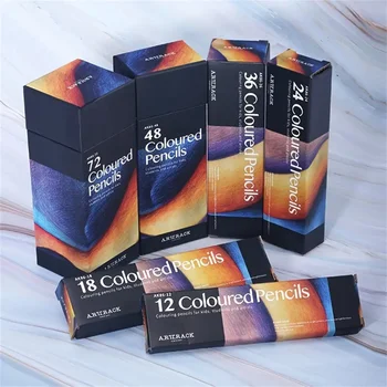 생생한 전문가용 컬러 오일 연필 세트 - 부드러운 블렌딩, 예술가를 위한 육각형 나무 손잡이 - 스케치, 드로잉에 적합