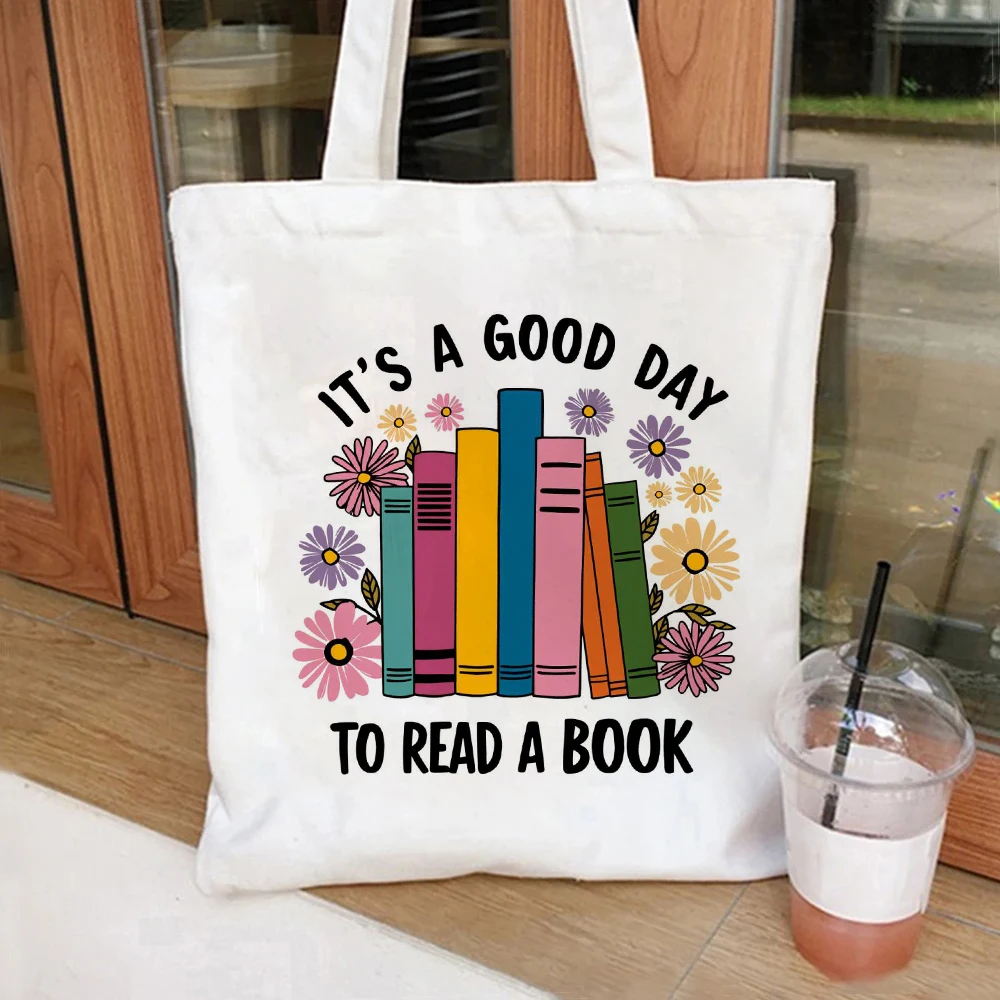 

Book Lovers Tote Gift for Book Lover Gift Large Capacity Shopping Bags It's Good Day To Read Tote Bag Shoulder Handbag