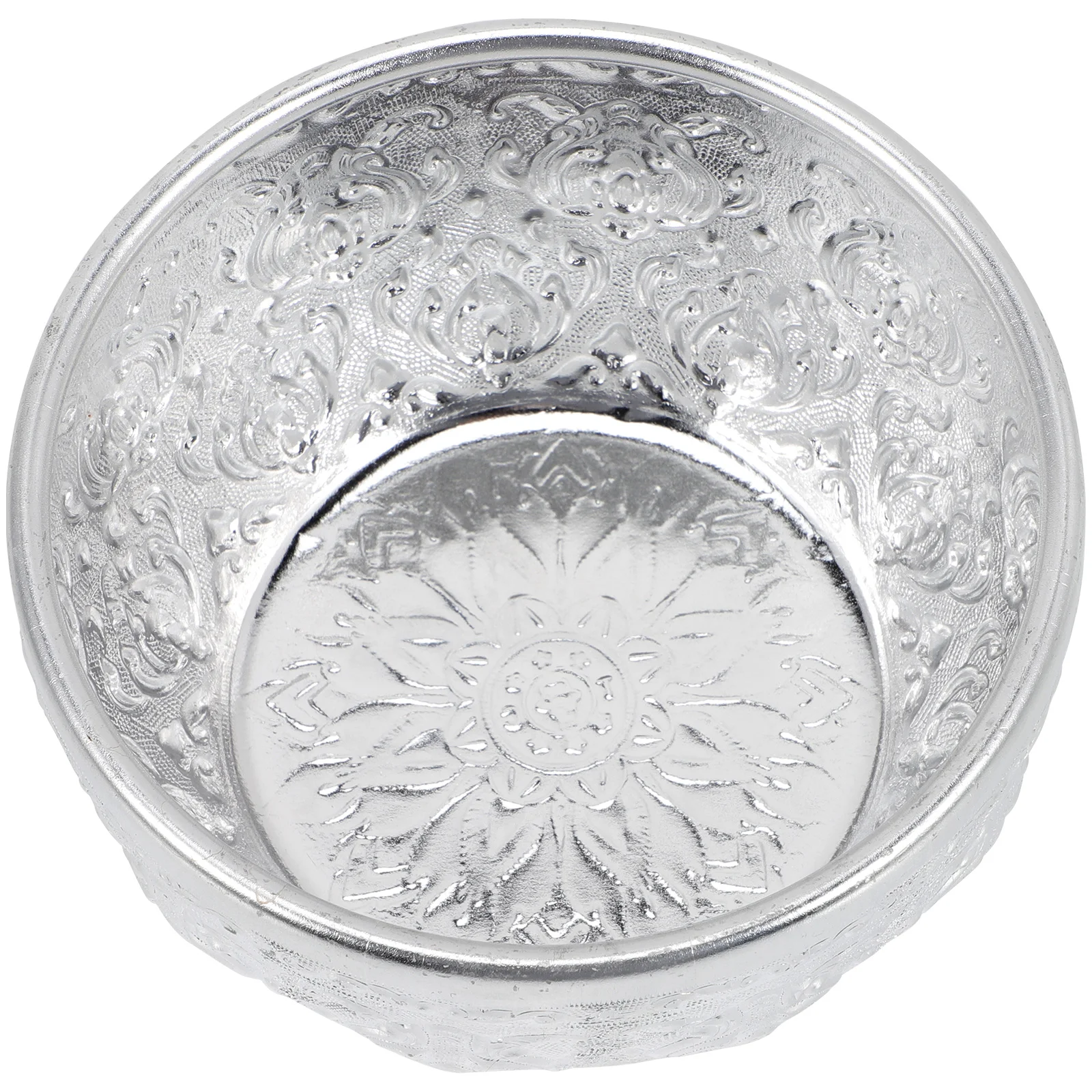 

Sturdy Lightweight Metal Food Serving Salad Bowl Household Decorative Bowl Restaurant Use Thick Bottom Non-Slip
