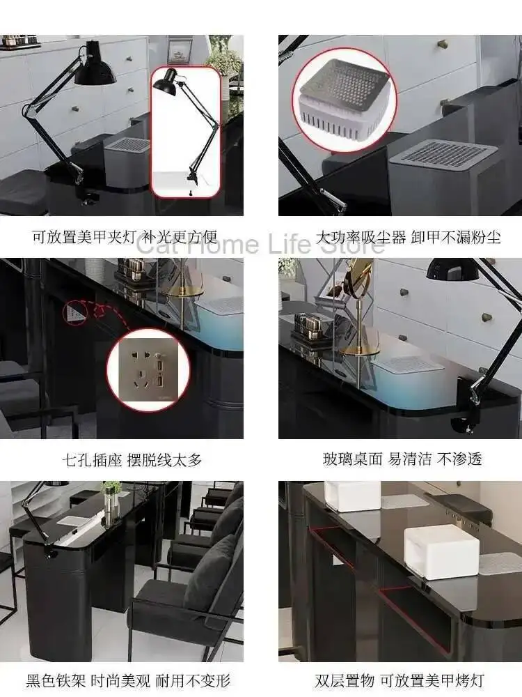 

Onglerie Nordic Nail Professionnel Tables Manicure Bureau Dressing Professional Nail Tables Cleaner De Manicure Salon Furniture