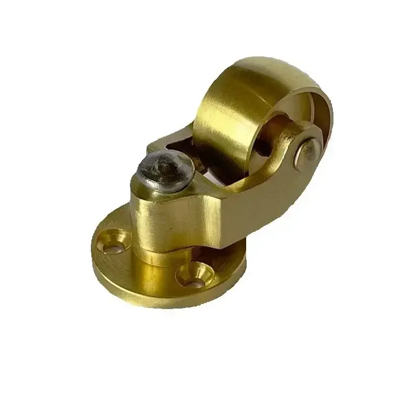 4PCS/Lot Brass Casters Wheels, 25mm Heavy Duty Plate Casters, No Noise Swivel Casters Floor Protector for Furniture Sofa Bed