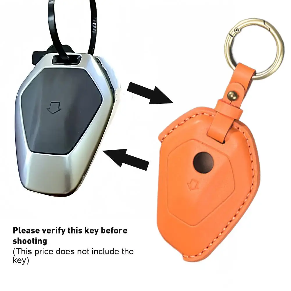 

Leather Key Fob Cover for BMW R1300GS/R1250GS - Vintage Motorcycle Key Holder R4K8