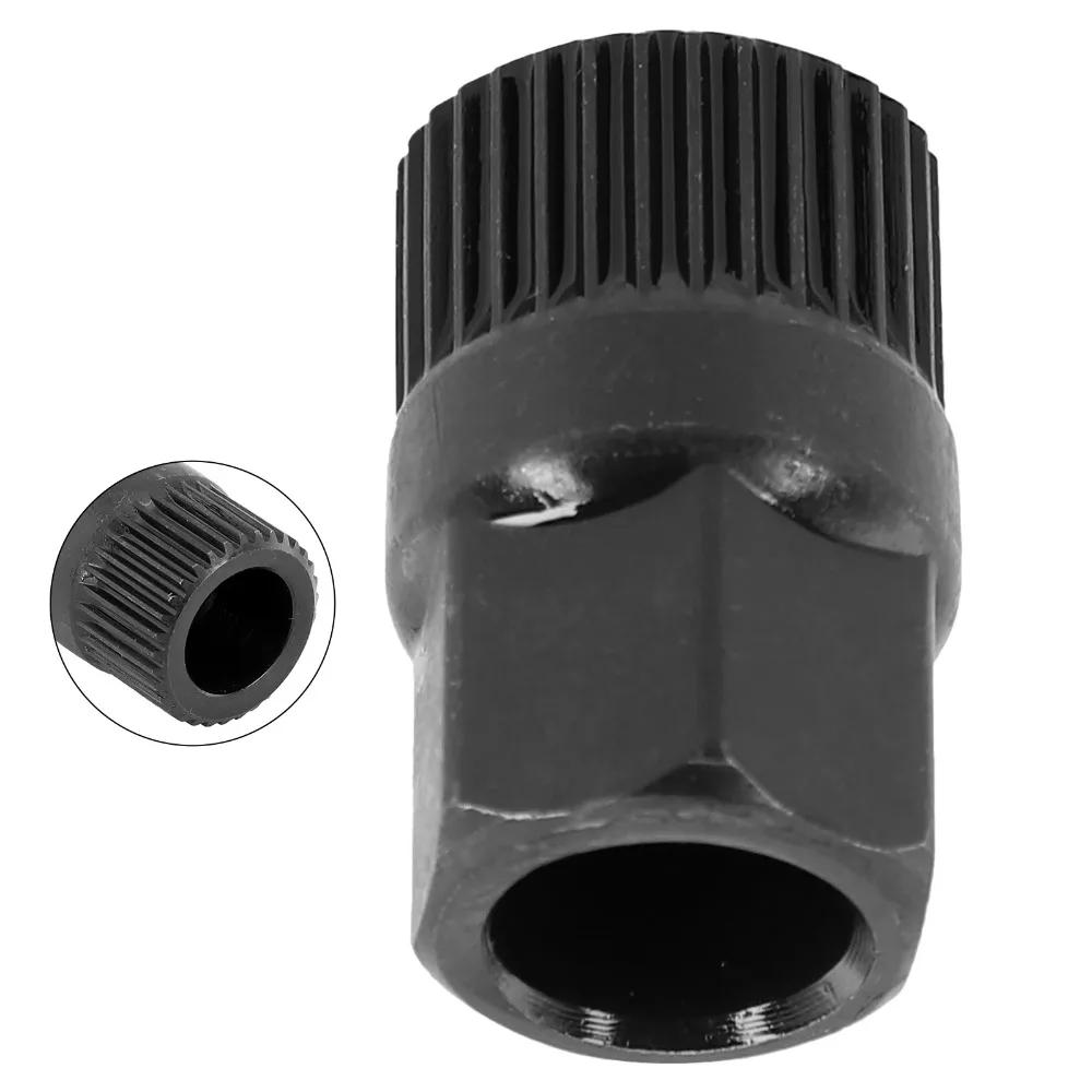Car Alternator 33 Teeth Clutch Free Wheel Pulley Removal Tool Black For V-belt Pulley Automotive Accessories ﻿ view 3
