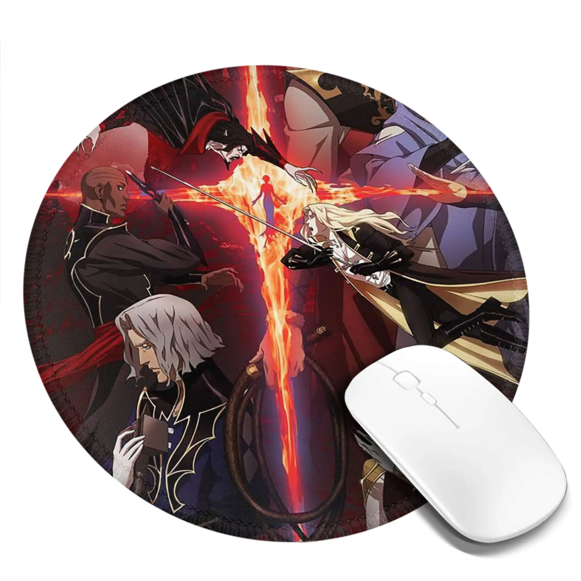Castlevania (Saison 2) - 2018 de Warren Ellis Mouse Pad Computer Keyboard Mouse Mat Gamer Laptop Desk Mat Accessories Table Mats