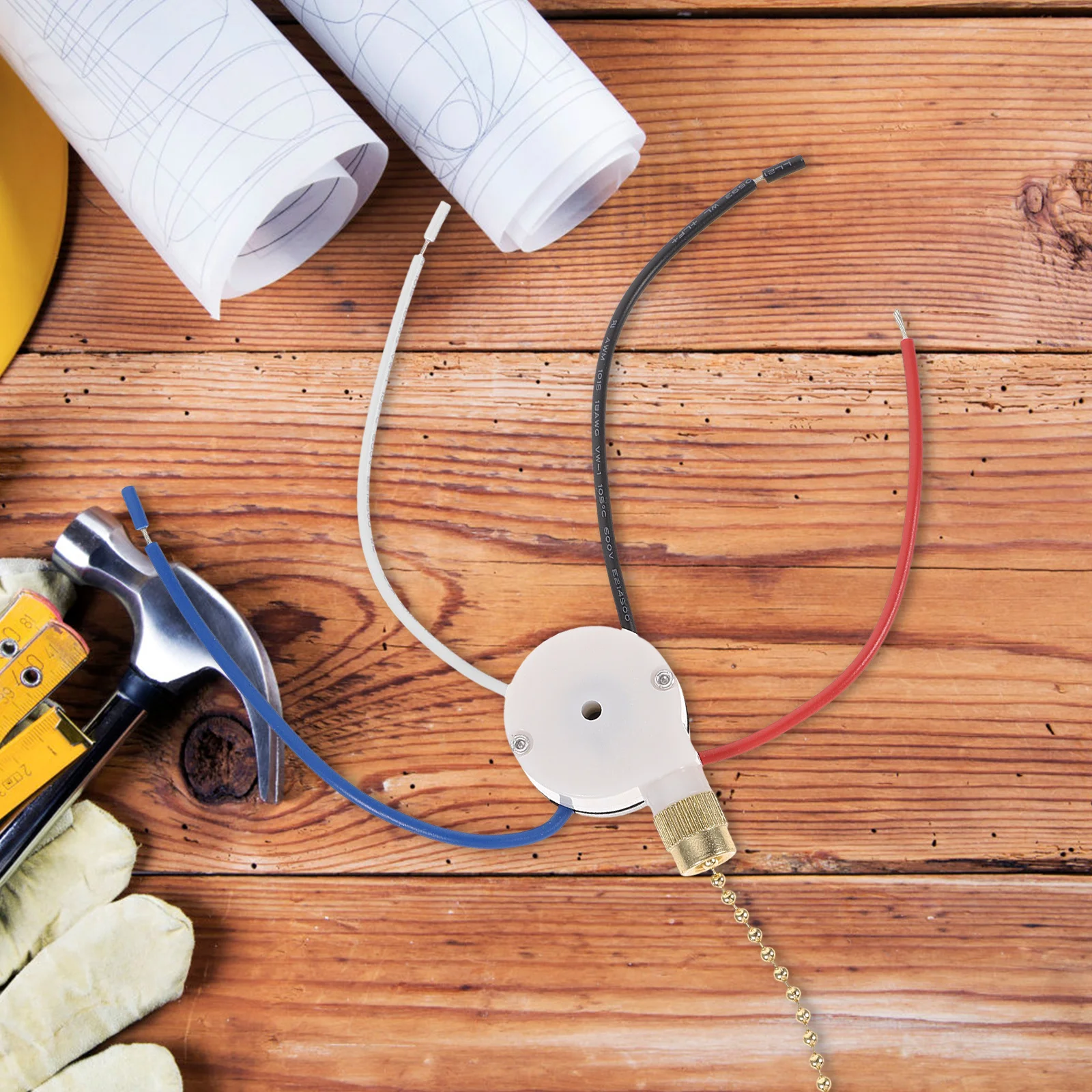 

3 Gear 4 Wire Ceiling Fan Pull Chain Switch Replacement 3 Control Electrical Pull Chain Lamp Parts All Lamps